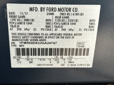 2018 Ford Explorer XLT