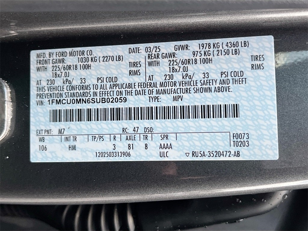 2025 Ford Escape ST-Line