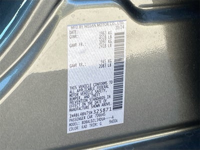 2025 Nissan Altima 2.5 S