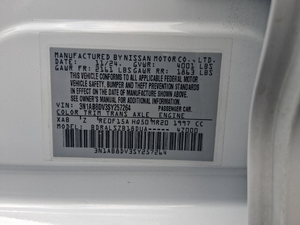 2025 Nissan Sentra SR