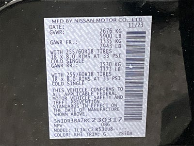 2024 Nissan Pathfinder SV