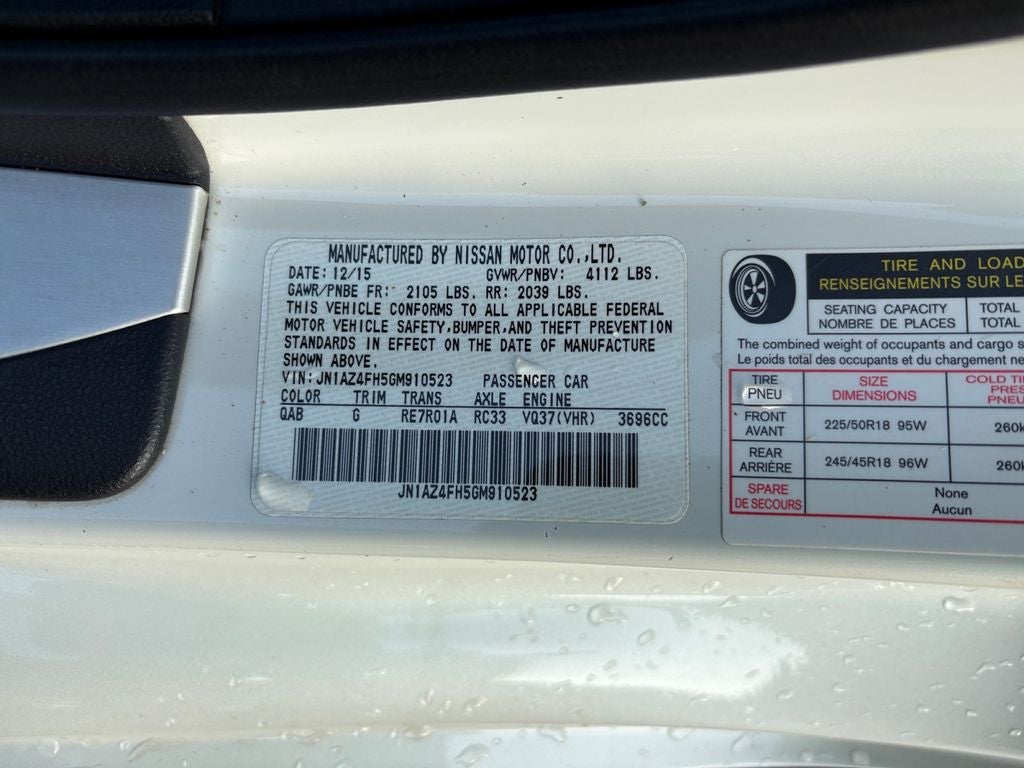 2016 Nissan 370Z Touring