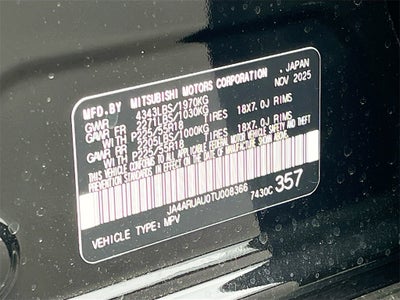 2026 Mitsubishi Outlander Sport 2.0 ES