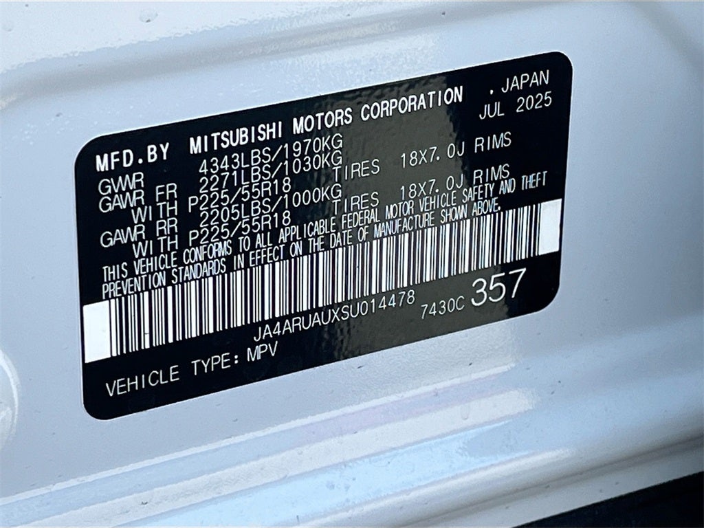 2025 Mitsubishi Outlander Sport 2.0 SE