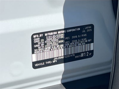 2025 Mitsubishi Outlander SE Tech Package