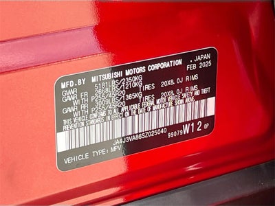 2025 Mitsubishi Outlander SE Tech Package