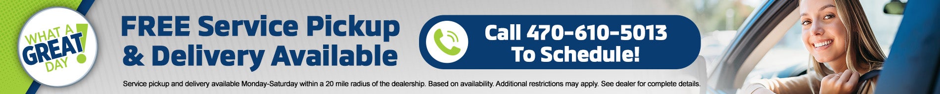 Free Pickup & Delivery Service