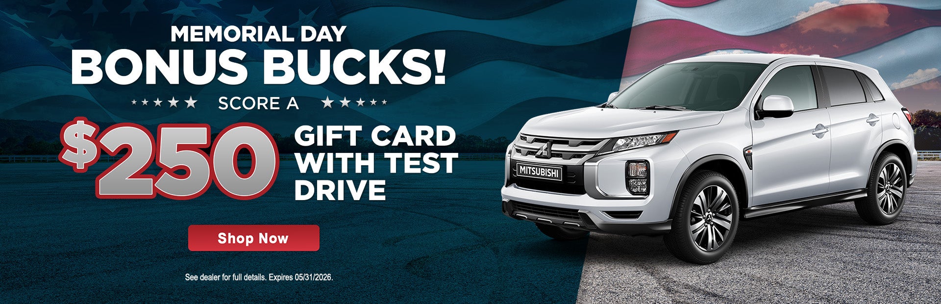 Memorial Day Bonus Bucks!